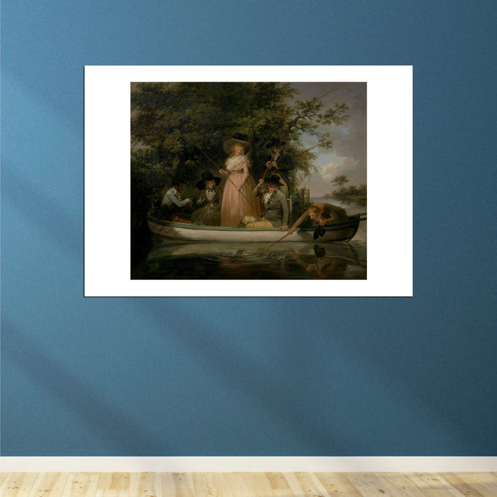 George Morland - A Party Angling