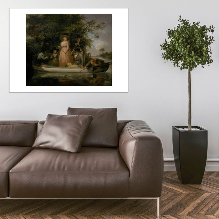 George Morland - A Party Angling