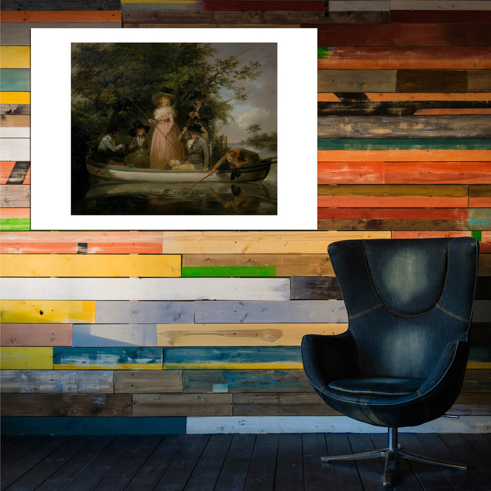 George Morland - A Party Angling