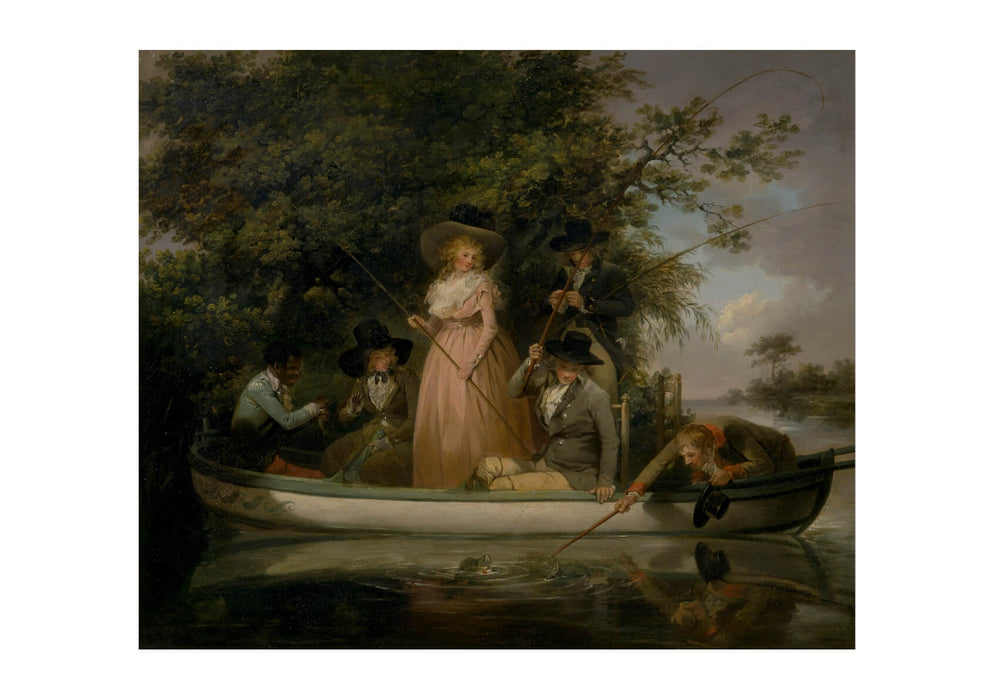 George Morland - A Party Angling