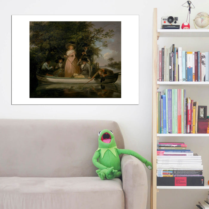 George Morland - A Party Angling