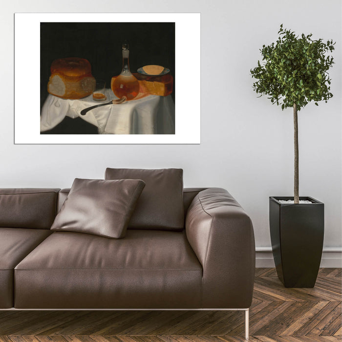 George Smith - Still Life Of Bread Butter And Cheese