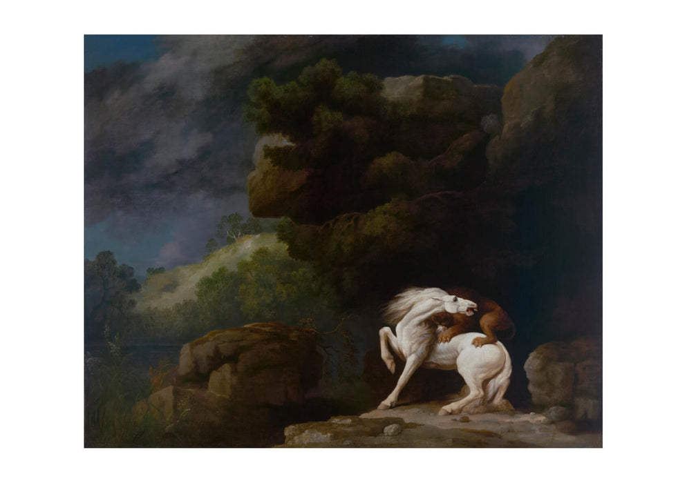 George Stubbs - A Lion Attacking a Horse
