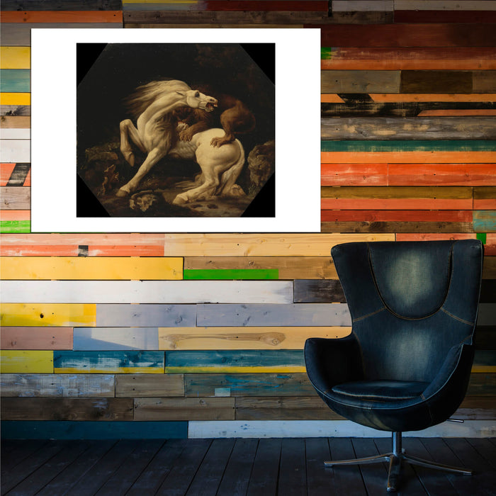 George Stubbs - Horse Attacked by a Lion