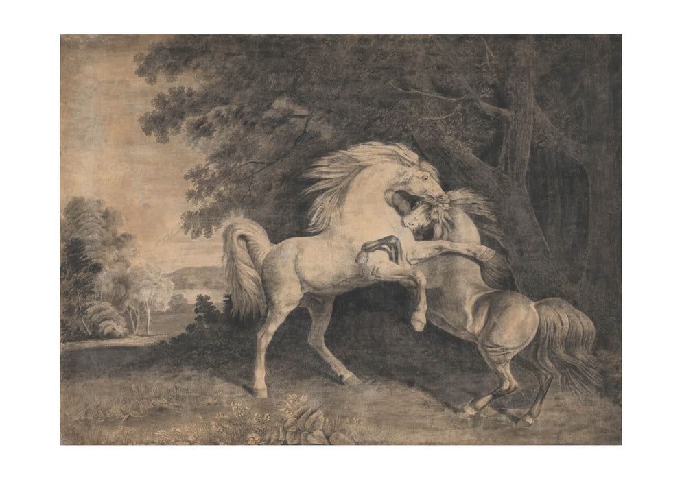 George Stubbs - Horses Fighting