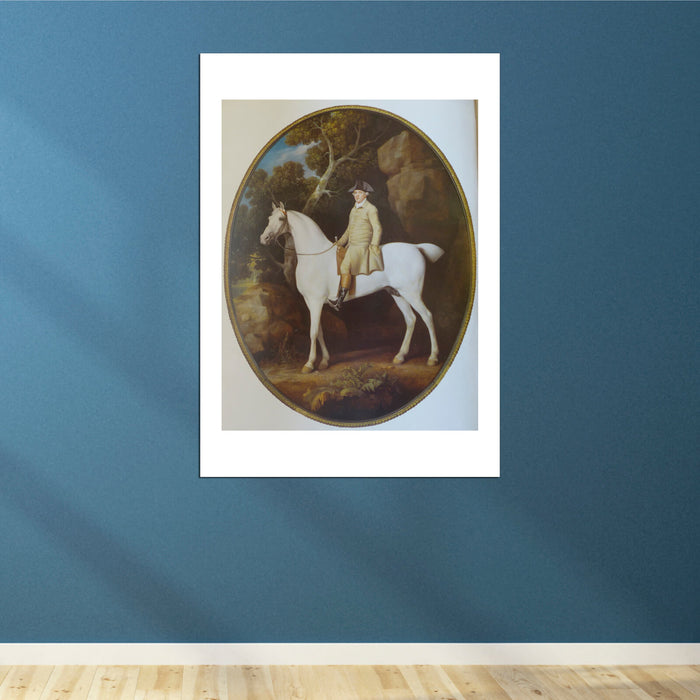 George Stubbs - Selfportrait on horseback