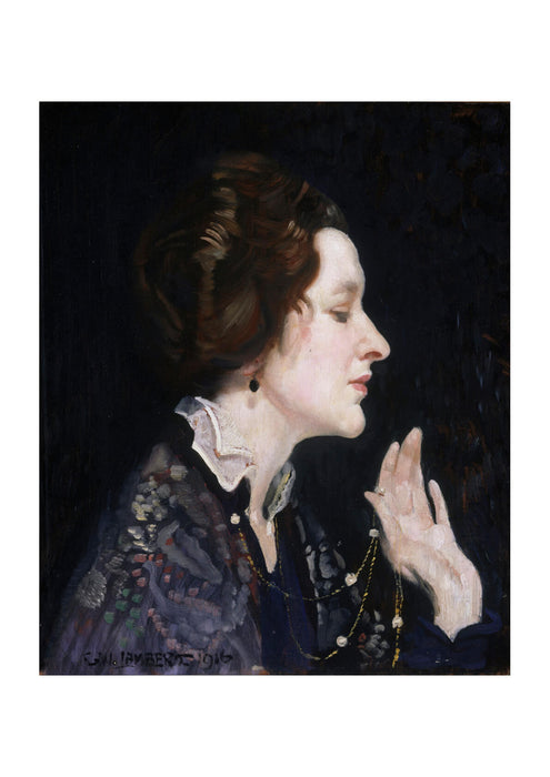 George W Lambert - Portrait Of A Lady Thea Proctor