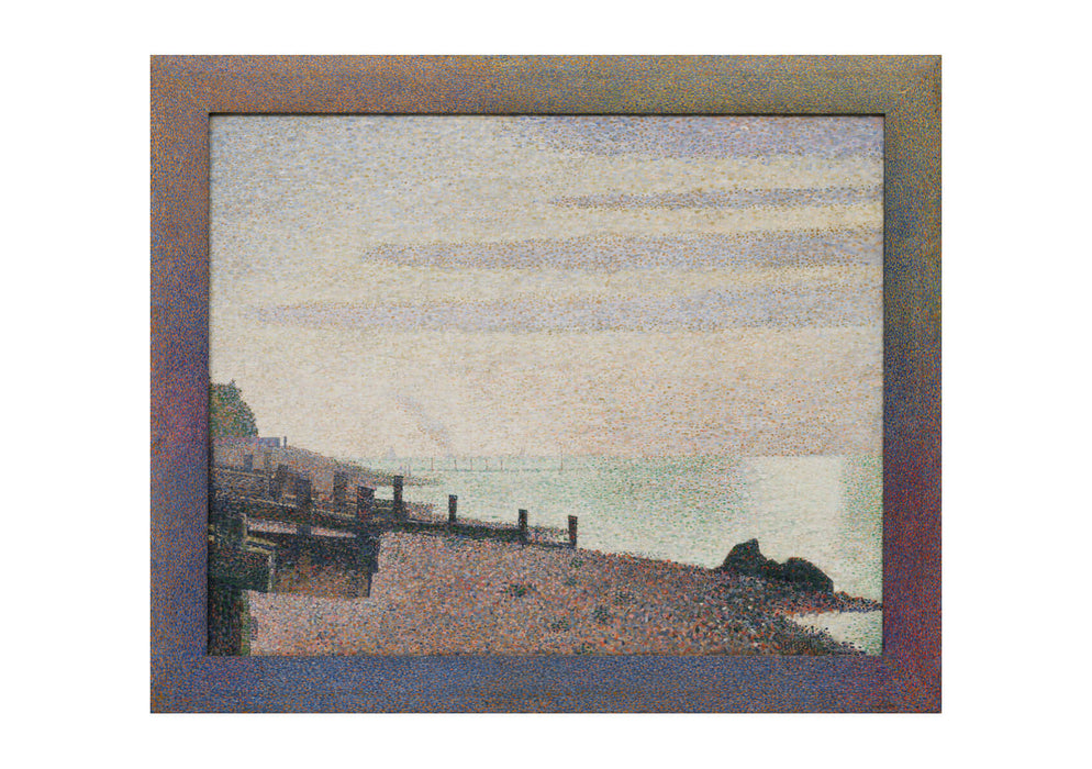 Georges Seurat - Honfleur un soir embouchure de la Seine
