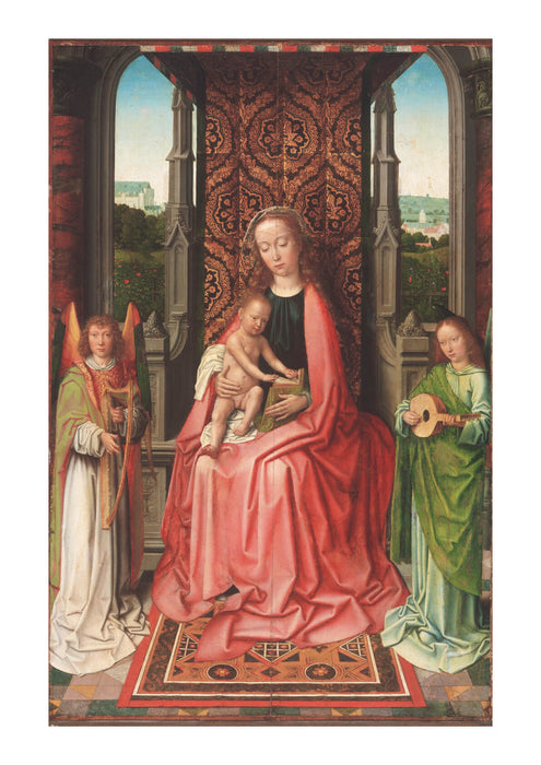 Gerard David - Enthroned Virgin & Child With Angels