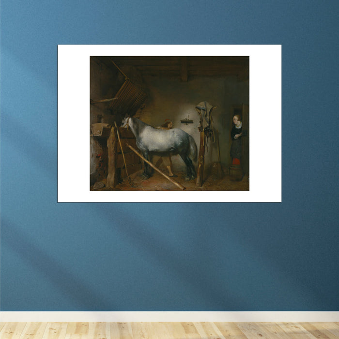 Gerard Ter Borch Dutch - Horse Stable