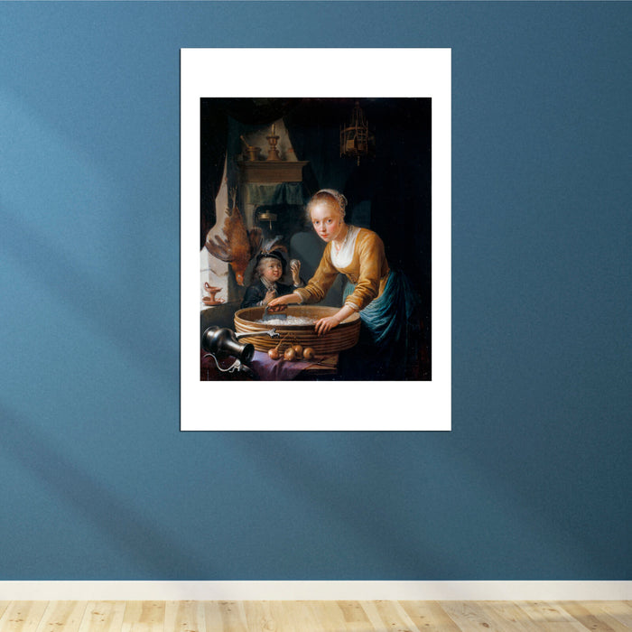 Gerrit Dou - Girl Chopping Onions