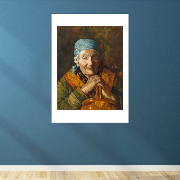 Girolamo Nerli - An Old Woman Study