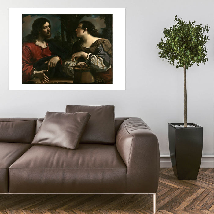 Guercino Giovanni Barbieri - Christ and Woman Of Samaria