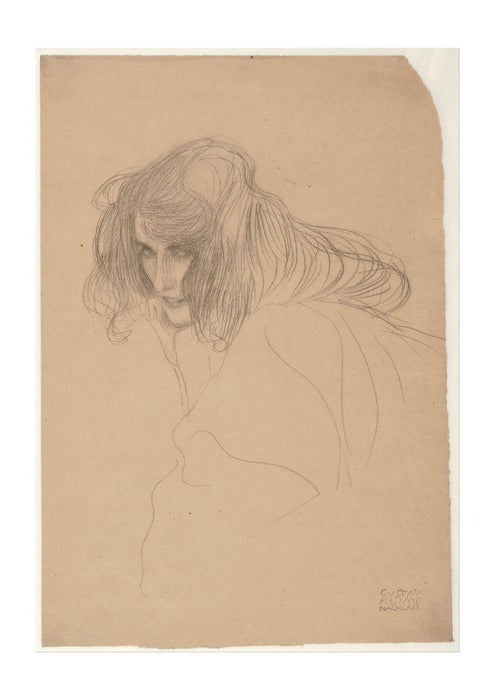 Gustav Klimt - Head of a Woman