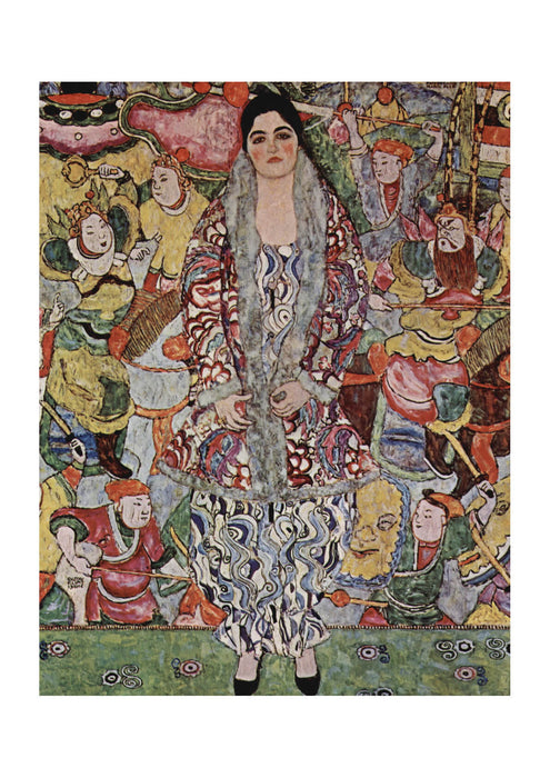 Gustav Klimt - Portrait against colours