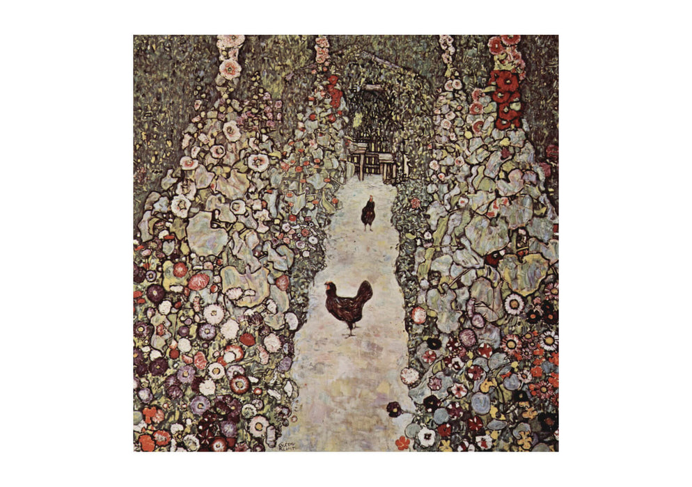 Gustav Klimt - The Path With Chicken