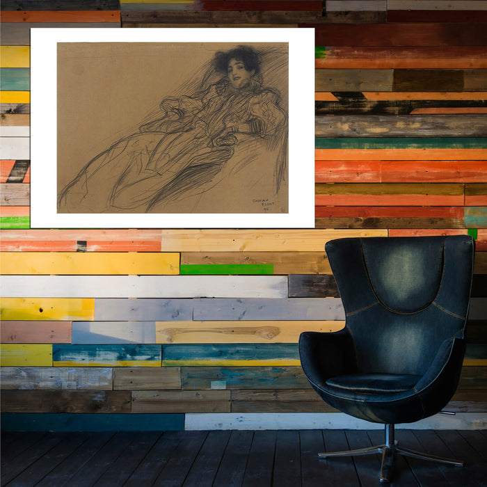 Gustav Klimt - Young Woman in an Armchair