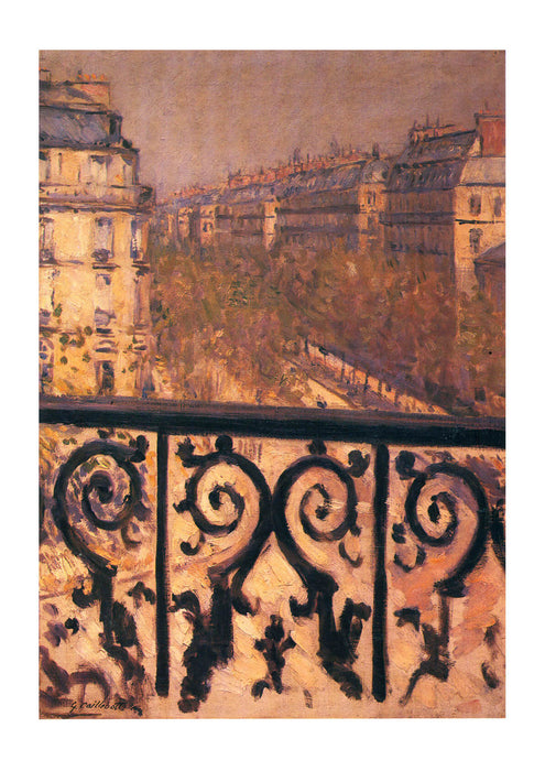 Gustave Caillebotte - A balcony in-paris 1881