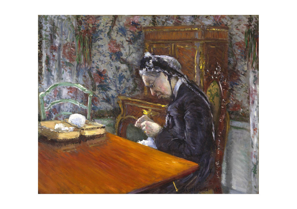 Gustave Caillebotte - Mademoiselle Knitting