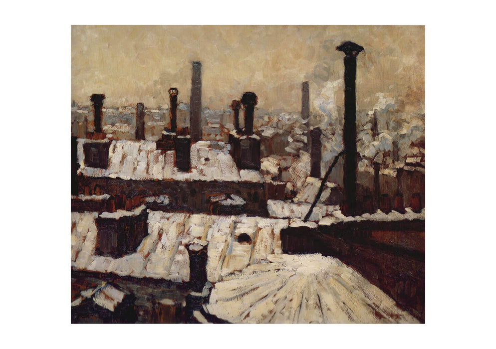 Gustave Caillebotte - Toits sous la neige Paris