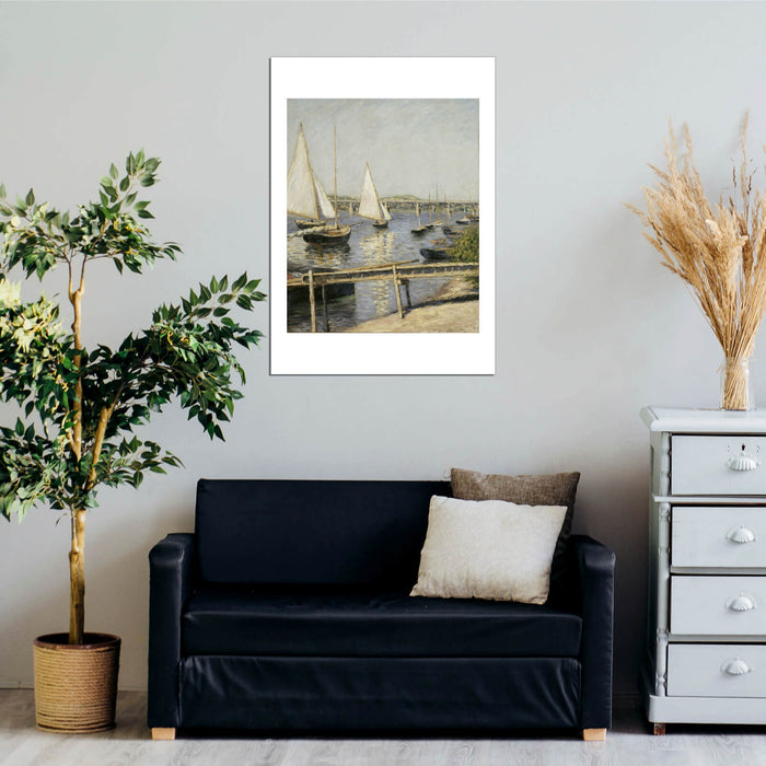 Gustave Caillebotte Sailing Boats at Argenteuil