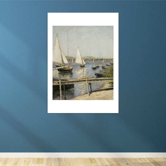 Gustave Caillebotte Sailing Boats at Argenteuil