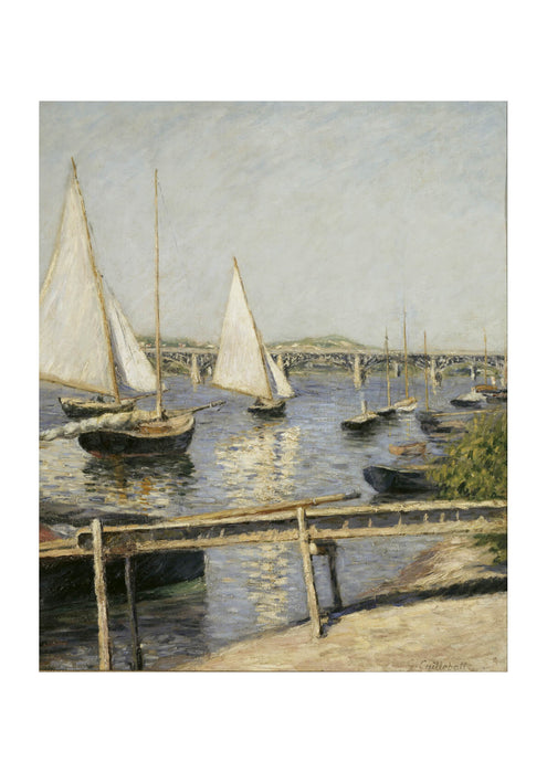 Gustave Caillebotte Sailing Boats at Argenteuil