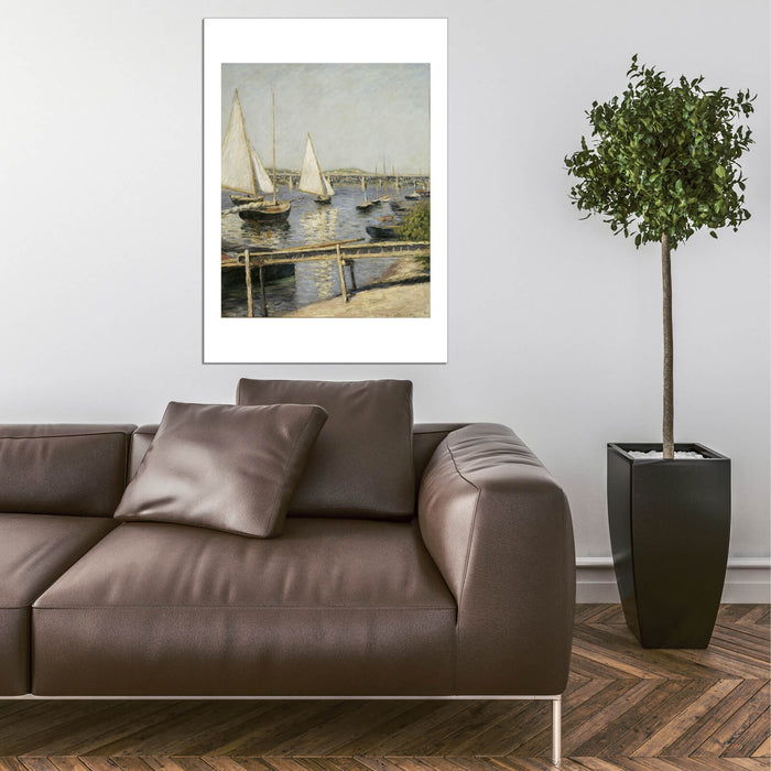 Gustave Caillebotte Sailing Boats at Argenteuil