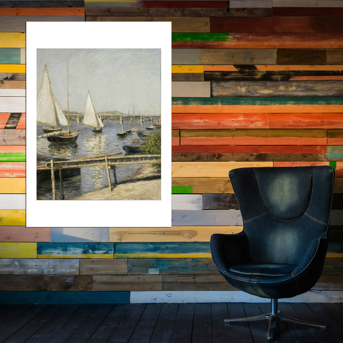 Gustave Caillebotte Sailing Boats at Argenteuil