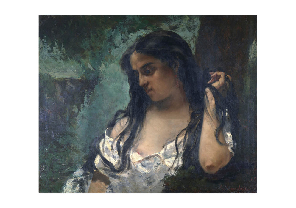 Gustave Courbet - Gypsy in Reflection