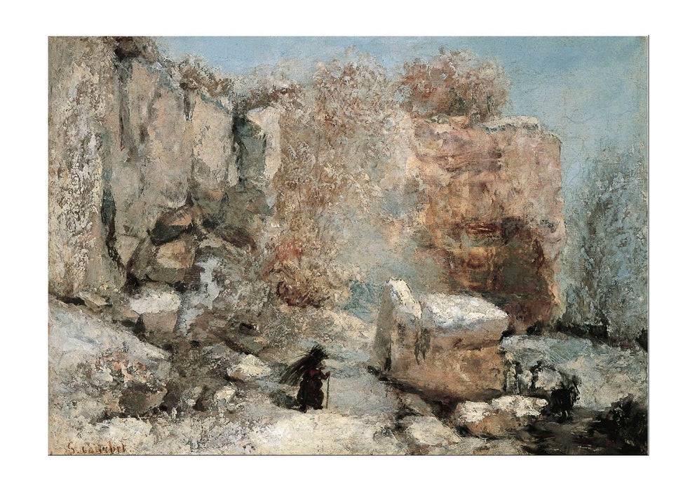 Gustave Courbet - Snow Effect In A Quarry