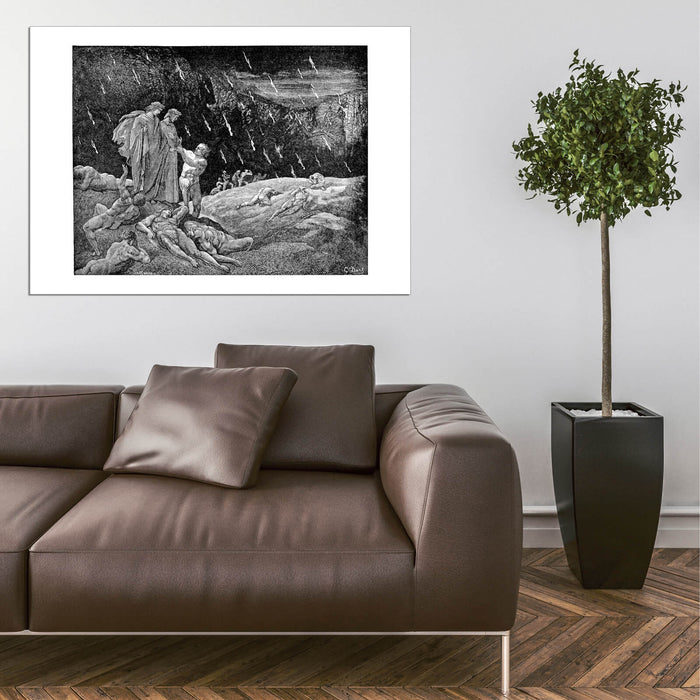 Gustave Doré - Dante's Inferno - Brunetto Accosts Dante