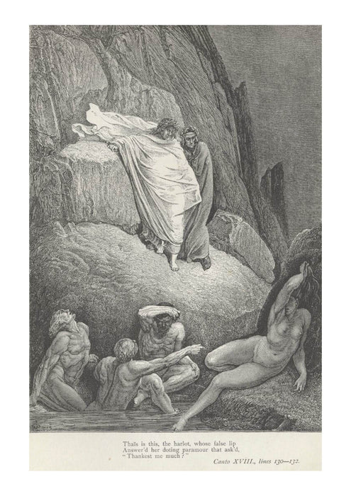 Gustave Doré - Dante's Inferno - Canto 18 Verses 130-132