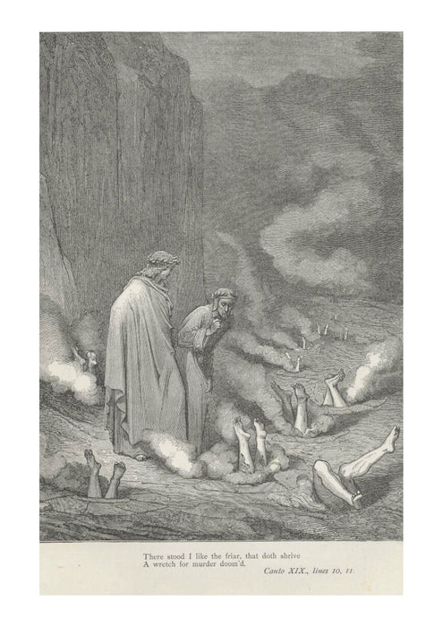 Gustave Doré - Dante's Inferno - Canto 19 Verses 10-11