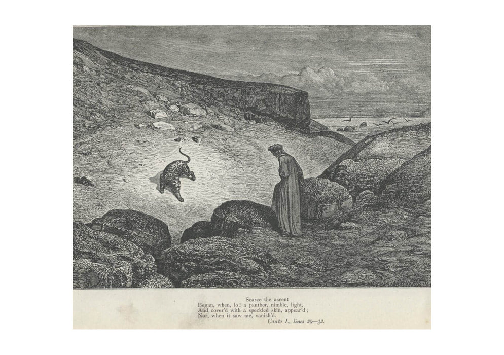 Gustave Doré - Dante's Inferno - Canto 1 Leopard
