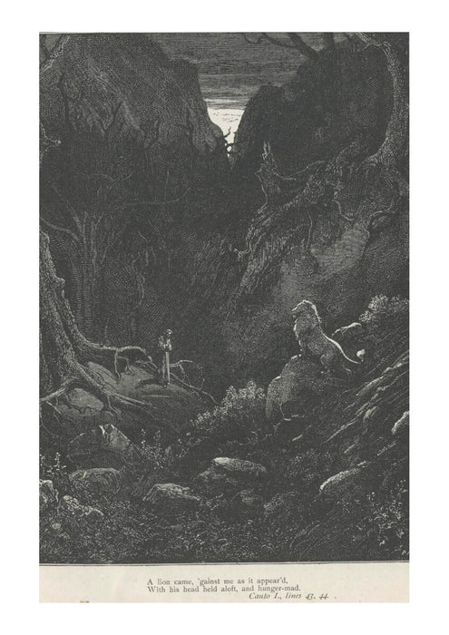 Gustave Doré - Dante's Inferno - Canto 1 Lion