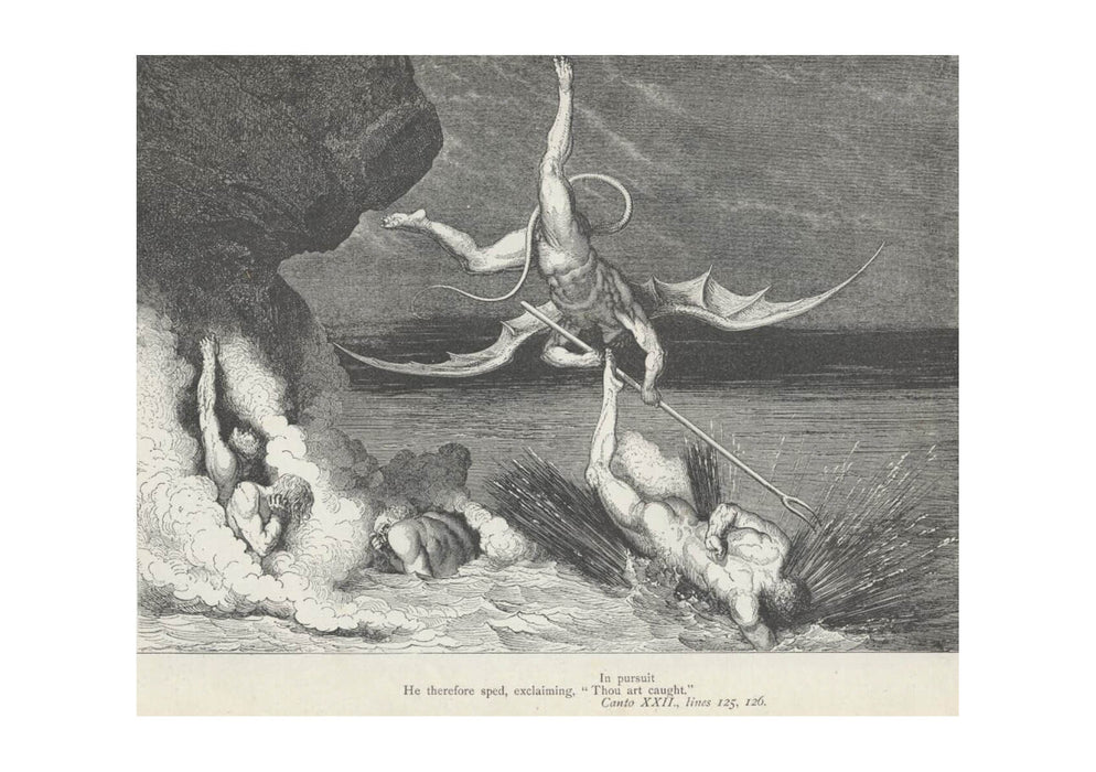 Gustave Doré - Dante's Inferno - Canto 22 Verses 125-126