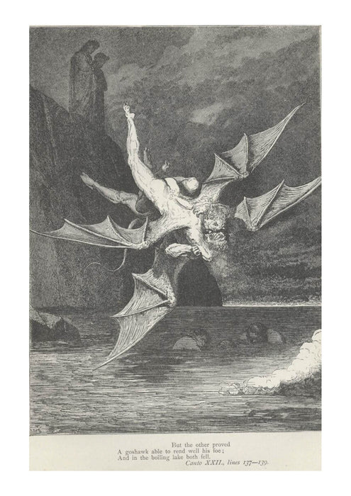 Gustave Doré - Dante's Inferno - Canto 22 Verses 137-139