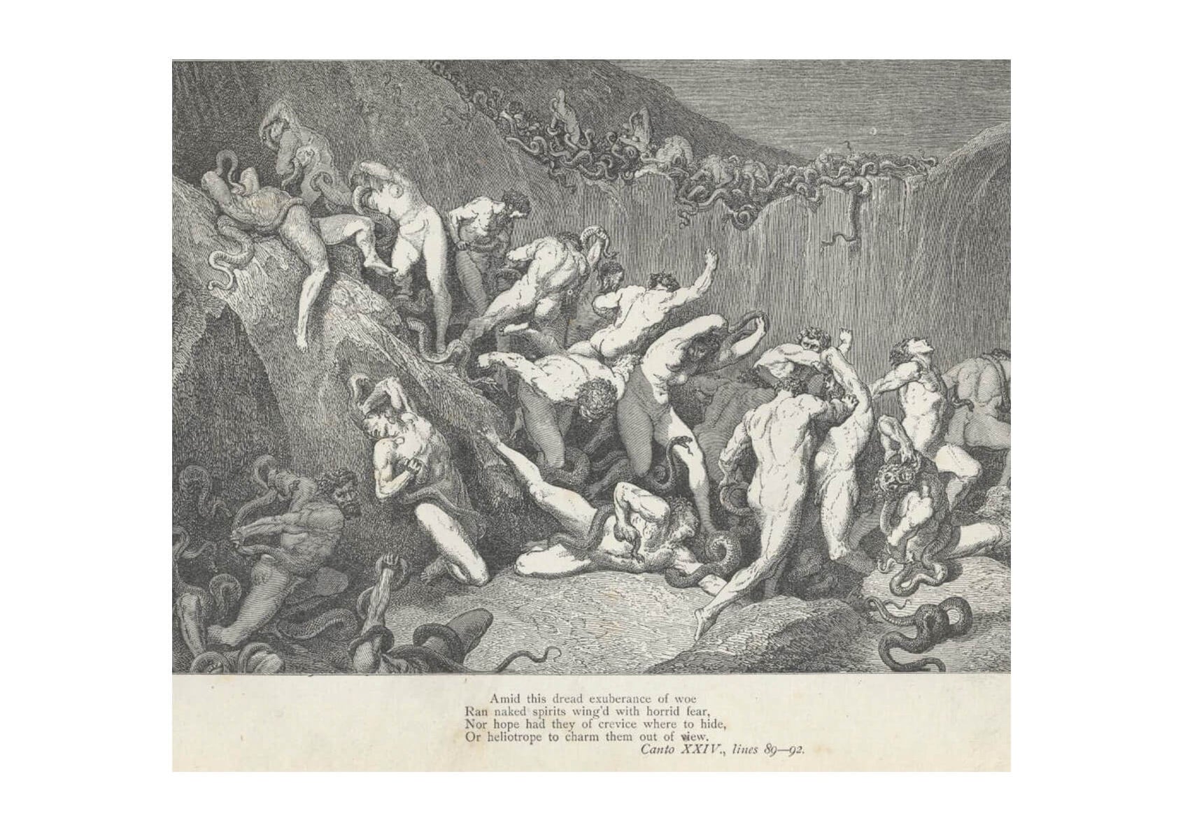Gustave Doré - Dante's Inferno - Canto 24 Verses 89-92 — Spiffing Prints