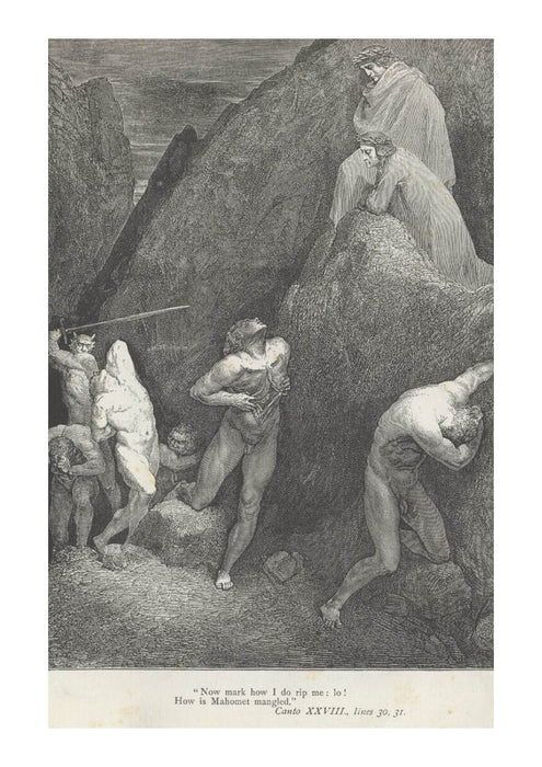Gustave Doré - Dante's Inferno - Canto 28 Verses 30-31