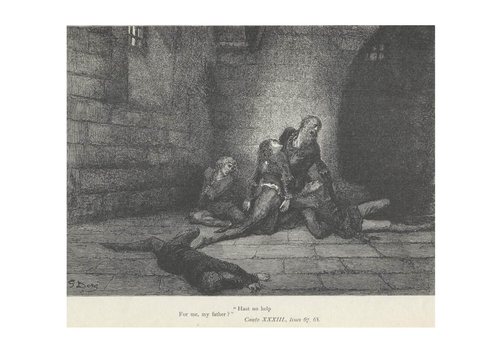 Gustave Doré - Dante's Inferno - Canto 33 Verses 67-68