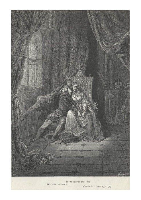 Gustave Doré - Dante's Inferno - Canto 5 Lines 134-135