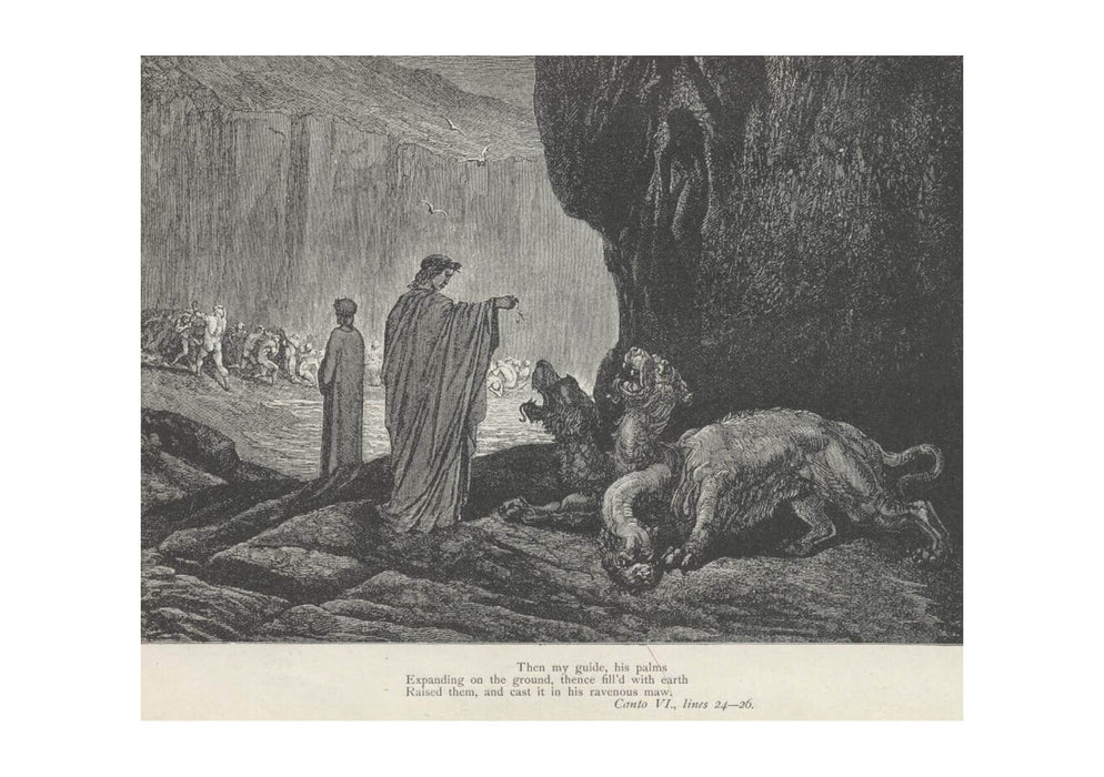 Gustave Doré - Dante's Inferno - Canto 6 Lines 24-26