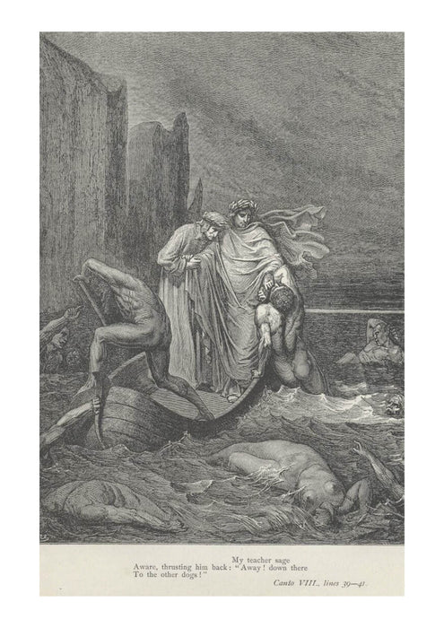 Gustave Doré - Dante's Inferno - Canto 8 Lines 39-41