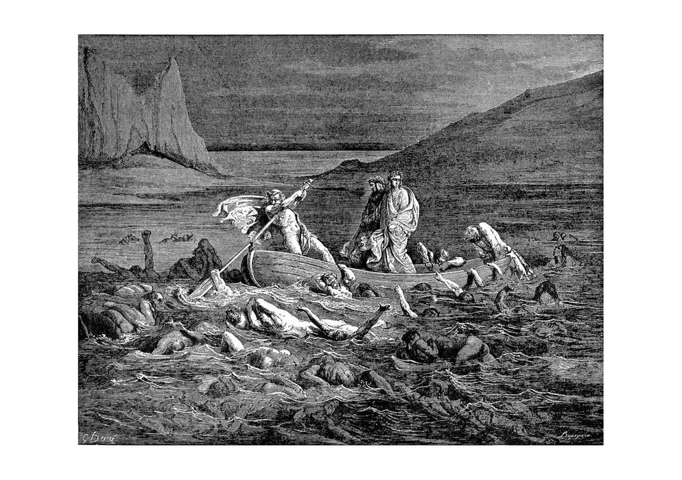 Gustave Doré - Dante's Inferno - Ferry Across The Styx