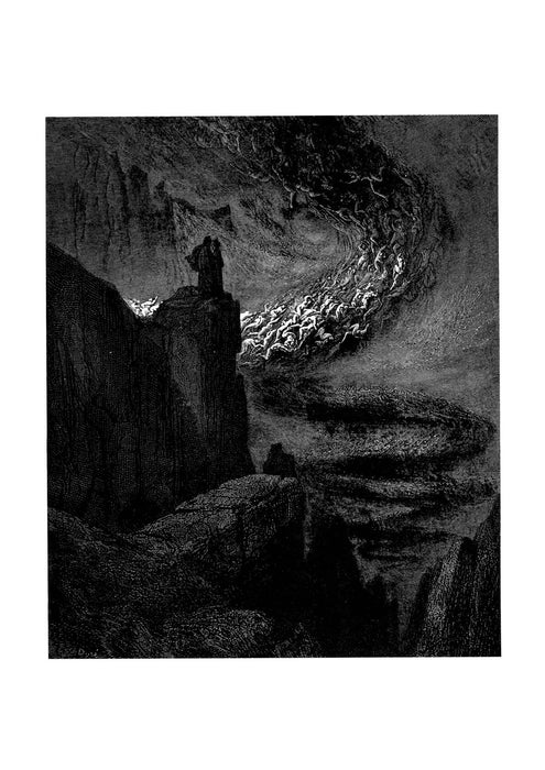 Gustave Doré - Dante's Inferno - The Hurricane Of Souls