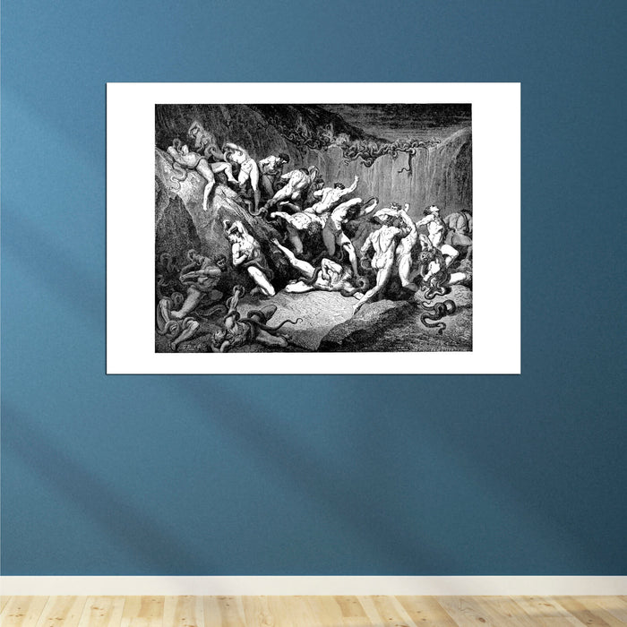 Gustave Doré - Dante's Inferno - Thieves Tortured