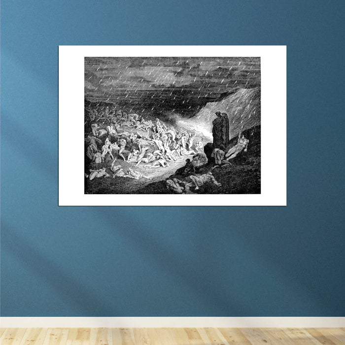 Gustave Doré - Dante's Inferno - Violent In Rain Of Fire