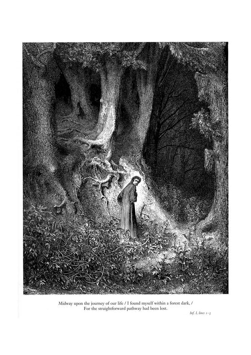 Gustave Doré - Dante's Inferno - Within A Forest
