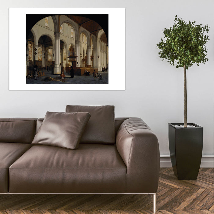 Hendrick Van Vliet - Interior Of St Janskerk At Gouda